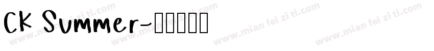 CK Summer字体转换